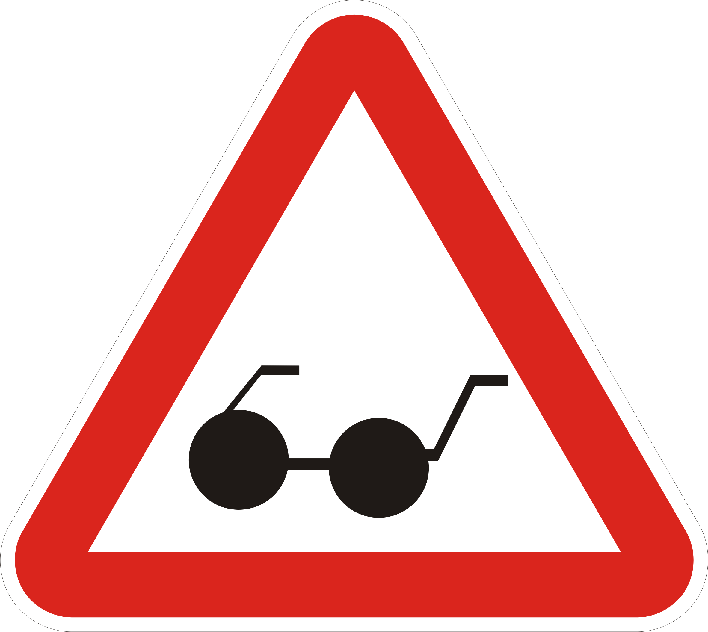 Знак дорожного движения машина