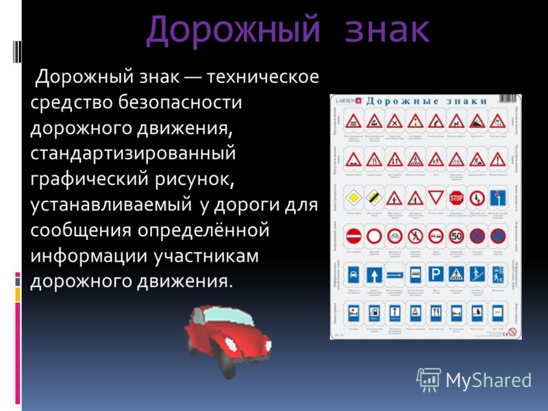 Презентация знаки пдд 1 класс