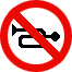 Знак 3.26 Подача звукового сигнала запрещена