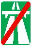 Знак 5.2 Конец автомагистрали
