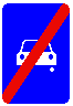 Знак 5.4 Конец дороги для автомобилей