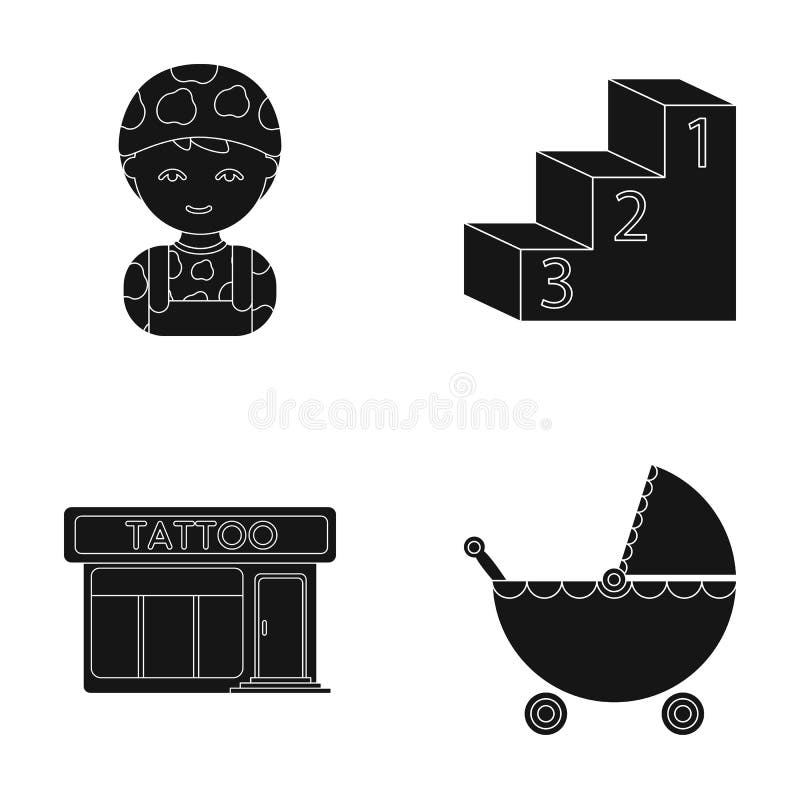 Care, sport, army and other web icon in black style.children, design, transportation, icons in set collection. Care, sport, army and other icon in black style royalty free illustration