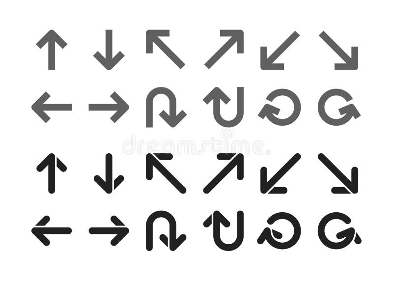 Single direction arrow set. Single direction arrow icon set,vector and illustration vector illustration