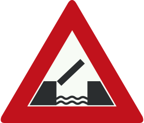 Traffic sign of Netherlands: Warning for a movable bridge