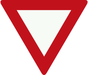 Traffic sign of Netherlands: Give way to all drivers