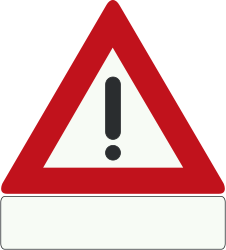 Traffic sign of Netherlands: Warning for a danger with no specific traffic sign
